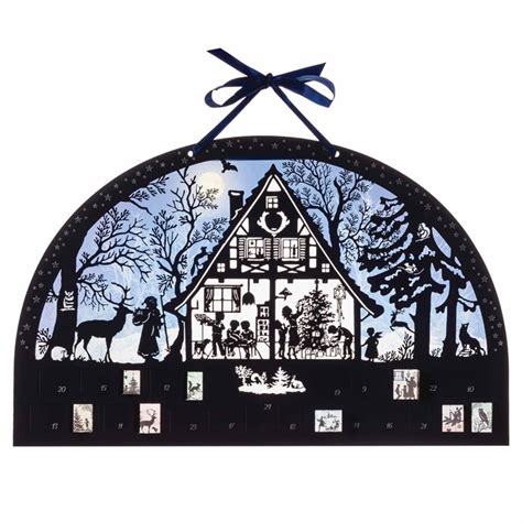 Moonlight Silhouette Advent Calendar Desk Calendars