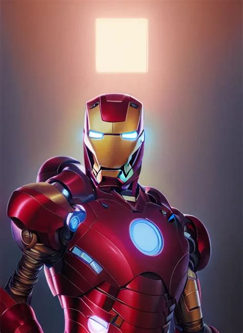 Highly Detailed Portrait Of Iron Man Stephen Bliss Stable Diffusion