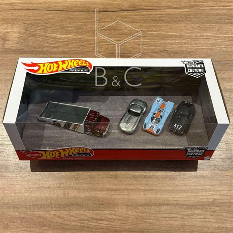 Hotwheels HW Hot Wheels Premium Iconic Racer Box Set Jaguar E Type