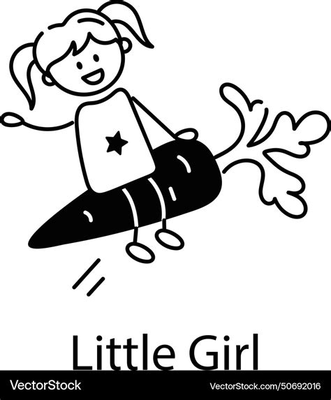 Little girl Royalty Free Vector Image - VectorStock