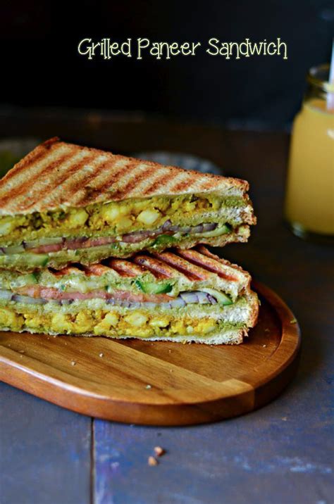 Nalini'sKitchen: Paneer Grilled Sandwich / Grilled Paneer Sandwich