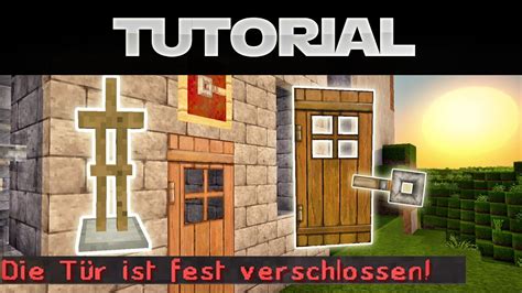 Minecraft T R Abschlie En Sichern Minecraft Tutorial Deutsch