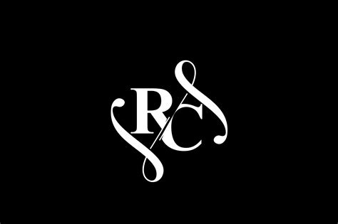 Rc Monogram Logo Design V6 Gráfico Por Greenlines Studios · Creative