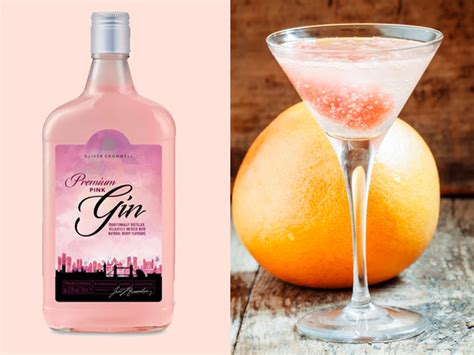 Aldi Pink Gin Cocktail - Pink Gin Martini, with Oliver Crownwell Pink ...