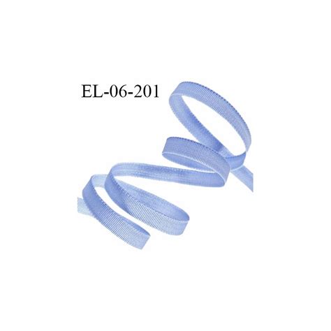 Elastique 6 mm fin spécial lingerie polyamide élasthanne couleur bleu