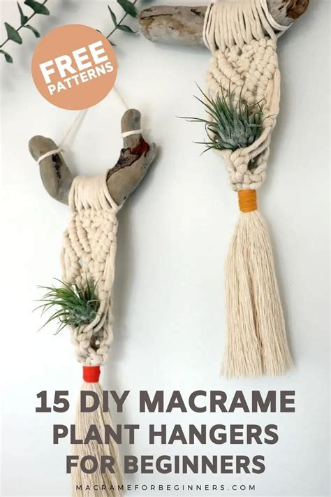 Completely Free Macrame Plant Hanger Patterns Every Beginner Can