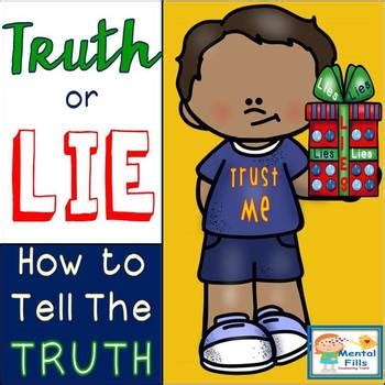 Truth or Lies: How To Tell The Truth Activities | TPT