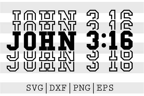 John 3 16 Svg By Spoonyprint Thehungryjpeg