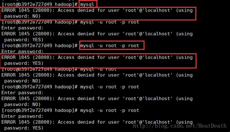 Mysql 報錯 Error 1045 28000 Access Denied For User Rootlocalhost Using Password No 的解決