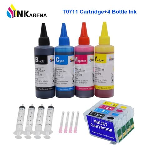 Inkarena T Refill Ink Kit Full Ink Cartridge For Epson Stylus S