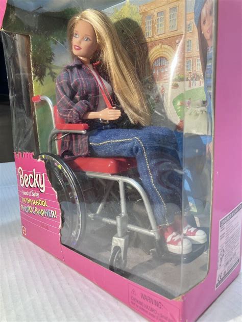 1998 Becky School Photographer Ada Wheelchair Barbie 20202 Fashion Doll