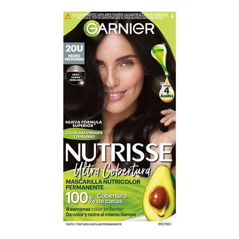 Tinte Garnier Nutrisse 20 Ultra Cobertura Negro Profundo Soriana