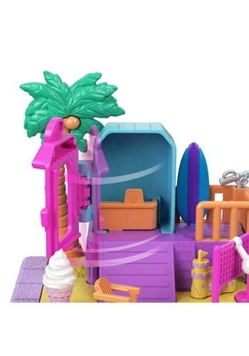 Mattel Polly Pocket Pollyville Sunshine Beach Playset