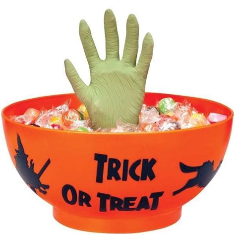 This trick or treat candy bowl is such a fun supply for your Halloween ...