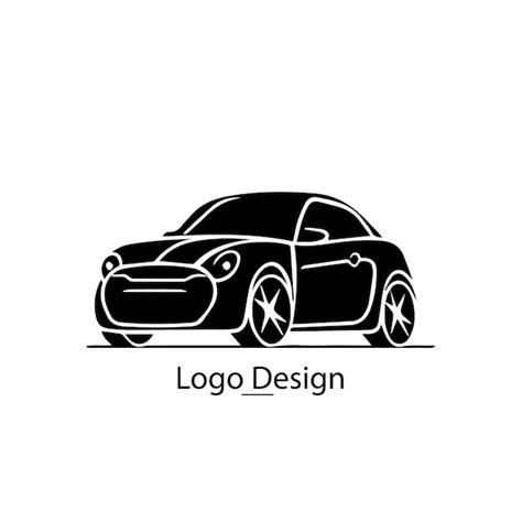 Diseño de logotipo de vector de automóvil de coche Vector Premium