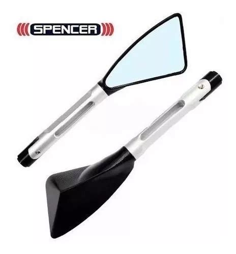 Parretrovisor Moto Esportivo Tomok Tipo Rizoma Spencer Prata