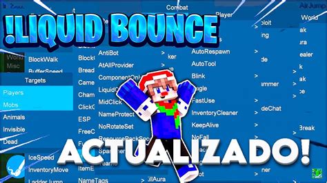 LIQUID BOUNCE HACK ACTUALIZADO para MINECRAFT Más Completo y