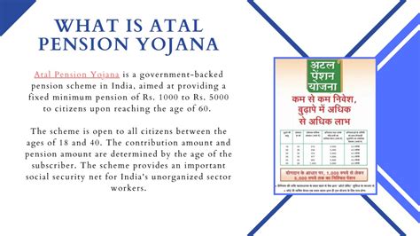 PPT Feature And Benefits Of The Atal Pension Yojana PowerPoint