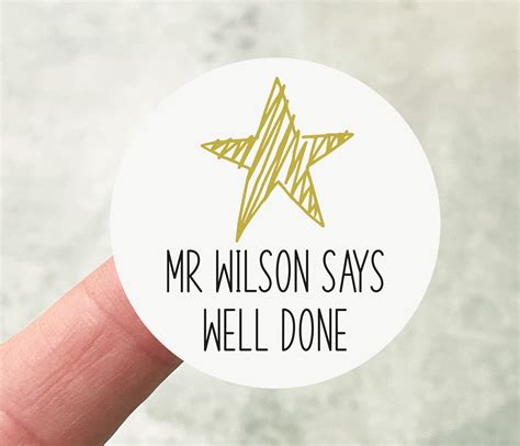 Gold Star Stickers | Pretty Little Personalised