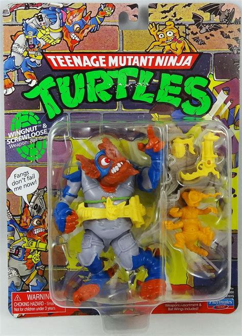 Tmnt Tortues Ninja Classic Mutants Playmates Wingnut Screwloose