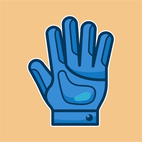 Vector icono de guantes en diseño de moda Vector Premium