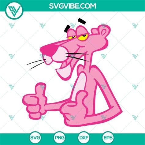 Pink Panther Svg Download Bundle Panther Cartoon Svg Files Png Dxf Eps Files Svg Vibe