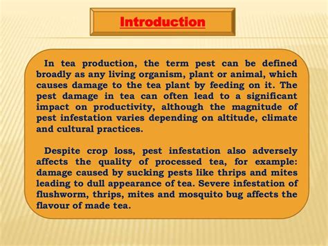 A Study On The Tea Pest And Diseases Of Tea Plants In Some Parts Of U…