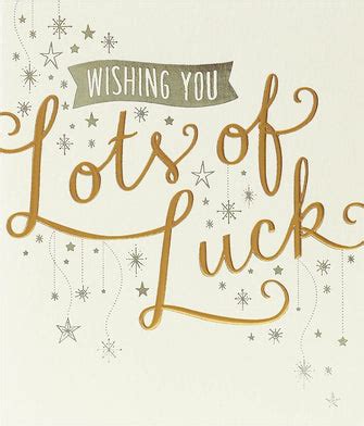 UK Greetings Good Luck Card - Lots of Luck Card - New Job Card - Good ...