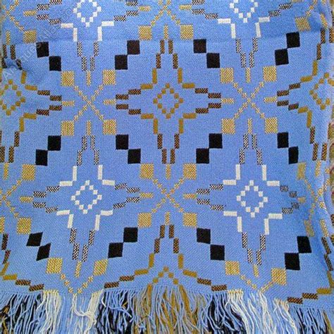 Antiques Atlas A Vintage Blue Welsh Tapestry Blanket Welsh Blanket