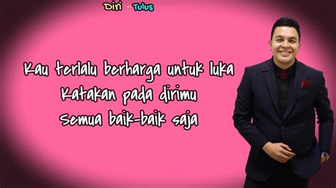 Diri Tulus Lirik Lagu Youtube