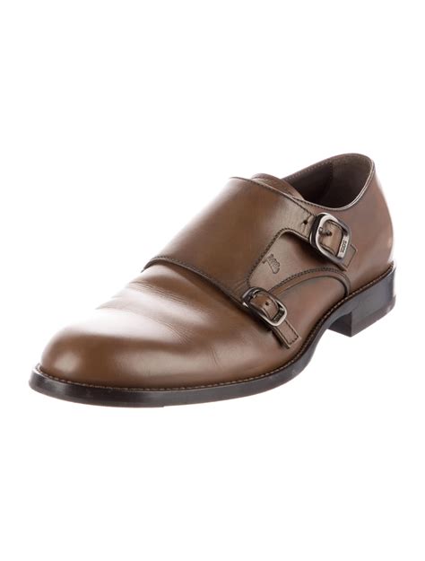 Tods Leather Monk Straps Brown Monk Straps Shoes Tod125707 The Realreal