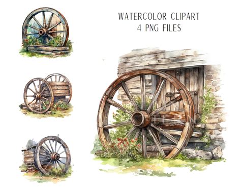 Old Wheel Clipart