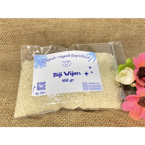 Jual Gr Biji Wijen Putih White Sesame Seed Mentah Belum Di