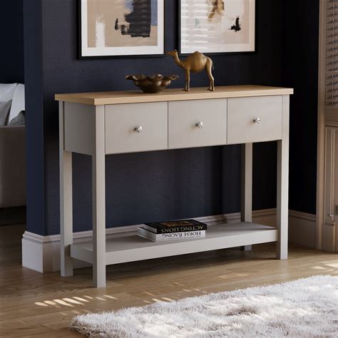 august grove beacsfield  drawer console table slim hallway living