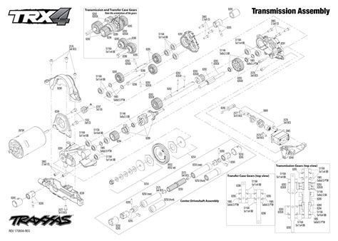 Exploded View Traxxas Trx 4 Land Rover Defender Transmission Astra