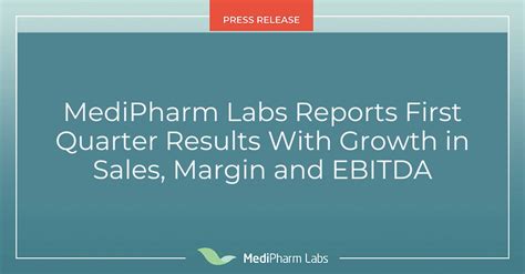 MediPharm Labs On Twitter News MediPharm Labs Reports First Quarter