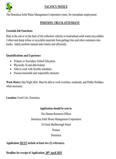 Dominica Job Connection | Facebook