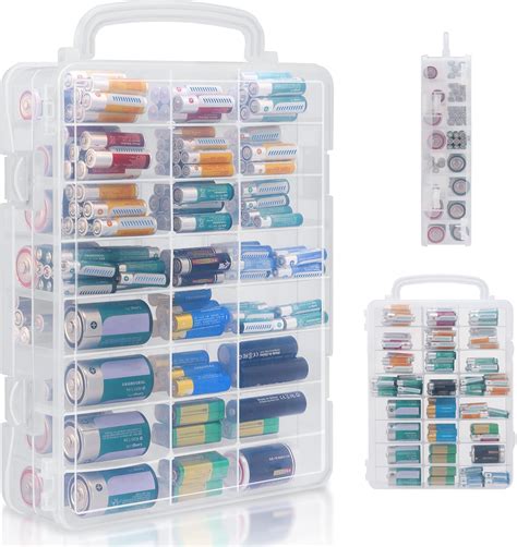 amazoncom joymomo portable battery organizer storage boxholds
