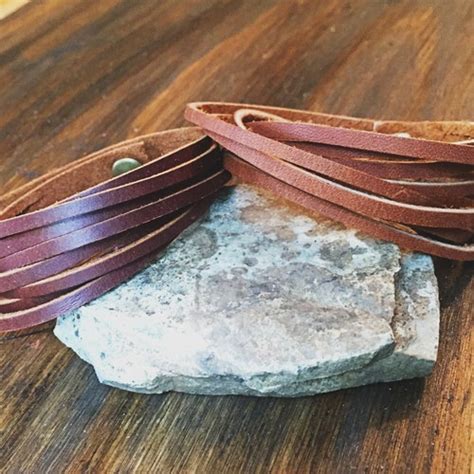 Leather Wrap Bracelet For Men Women Boho Bracelet Unisex Etsy