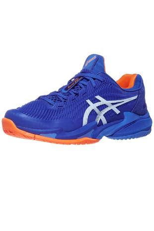 Asics Court FF 3 Novak Mavi Turuncu Erkek Tenis Ayakkabısı