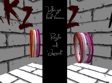 Second Life Marketplace Lesbian Pride Bracelets