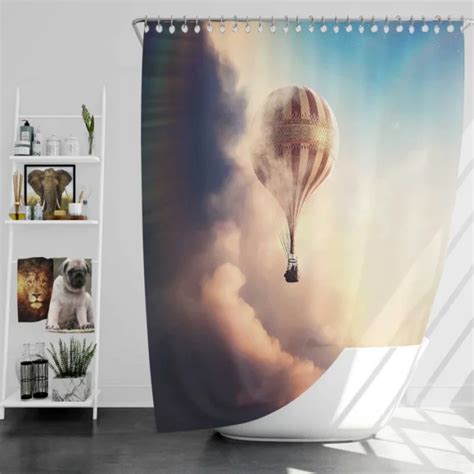 The Aeronauts Movie Hot Air Balloon Bath Shower Curtain