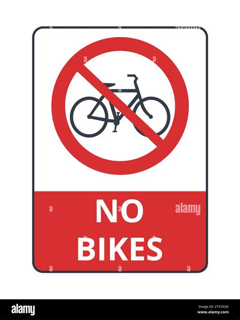 No Bikes Symbol Stock Vector Image Art Alamy