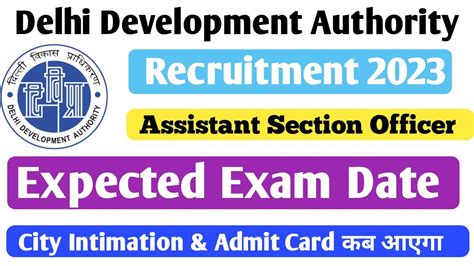 Dda Aso Exam Date Dda Aso Admit Card Dda Jsa Admit Card Dda