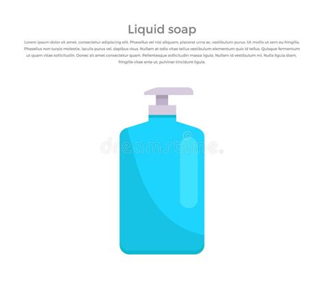 Liquid Soap Concept Banner Vector Illustration Stock Vector Illustration Of Bathroom Concept