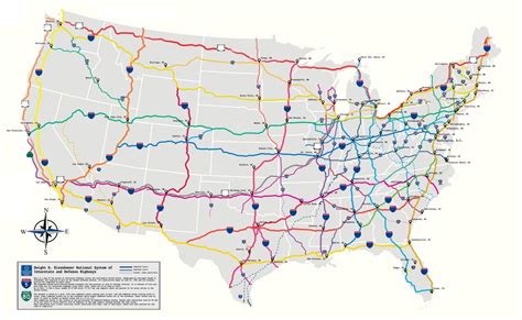 Highways-US- Map Diagram | Quizlet