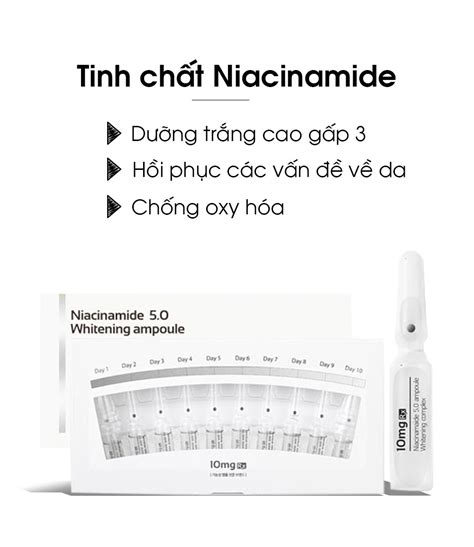 Tinh Chất Niacinamide 5 0 H 10 ống Hộp Kovi Beauty Center