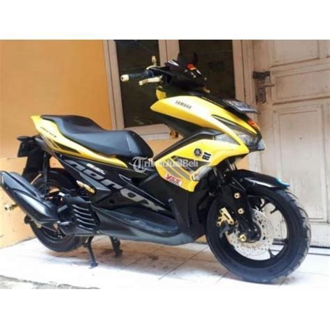 Yamaha Aerox 155 2017 Bekas Pajak Panjang Kuning Bagus Mulus Surat