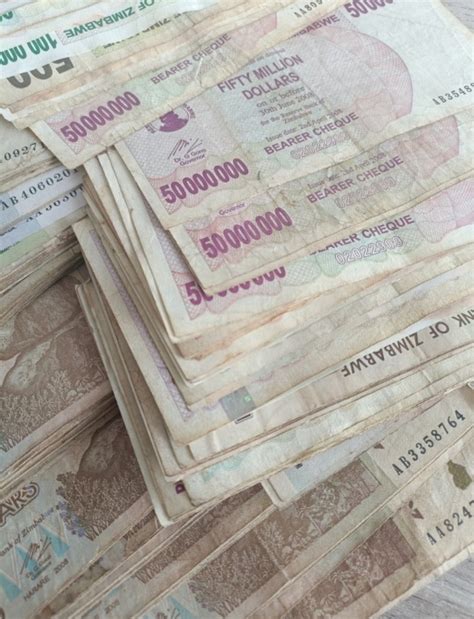 Zimbabwe Banknotes Mixed Bearer Agro Cheque Millions