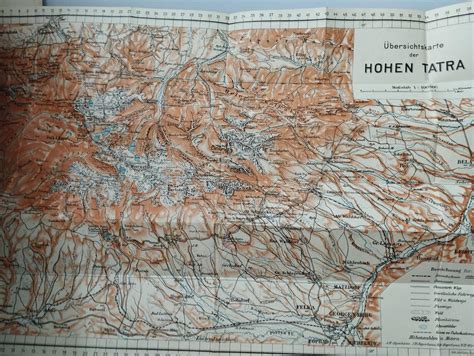 1931průvodce Vysoké Tatrys Mapamidie Hohe Tatra Aukro